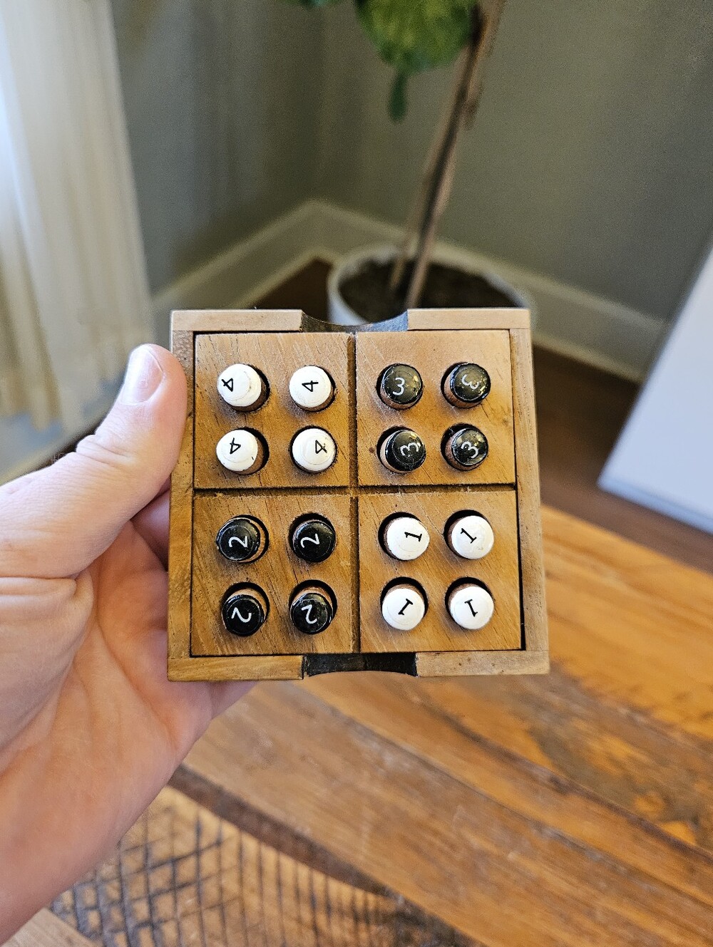 Vintage Sudoku Wooden Board Game